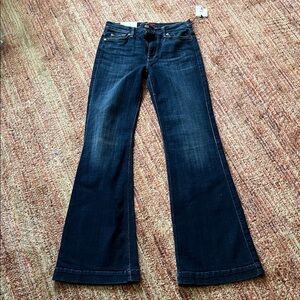 7 for all mankind Ginger Dark wide leg Jeans